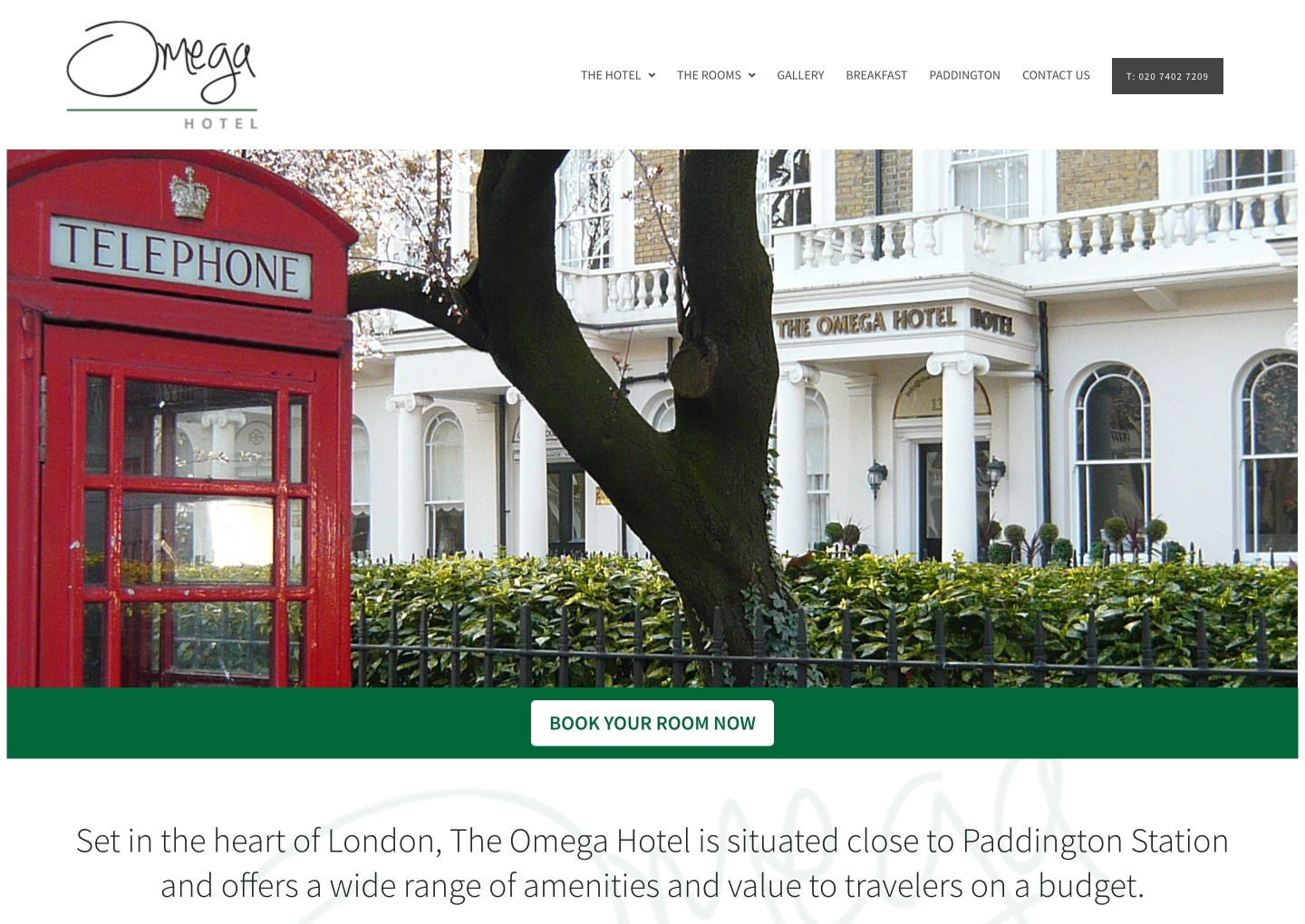Budget Hotel Paddington London - The Omega Hotel (1) copy