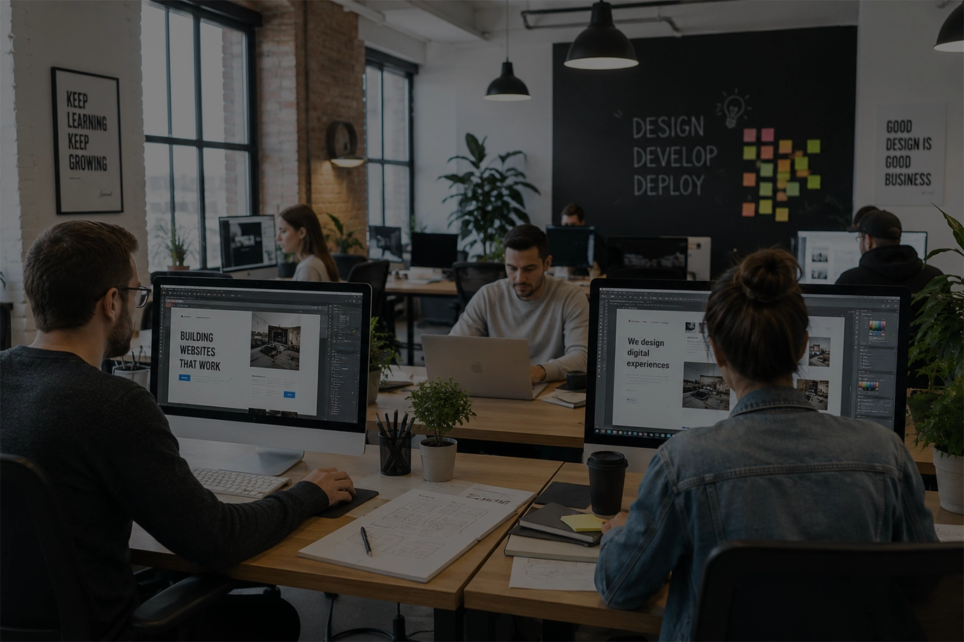 web-designers-working-at-main-line-web-works